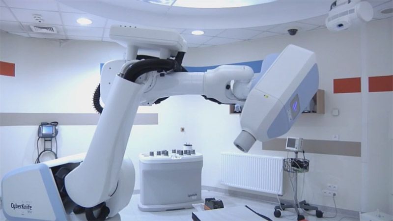 zrobotyzowany akcelerator do radioterapii CyberKnife w Wielkopolskim Centrum Onkologii w Poznaniu